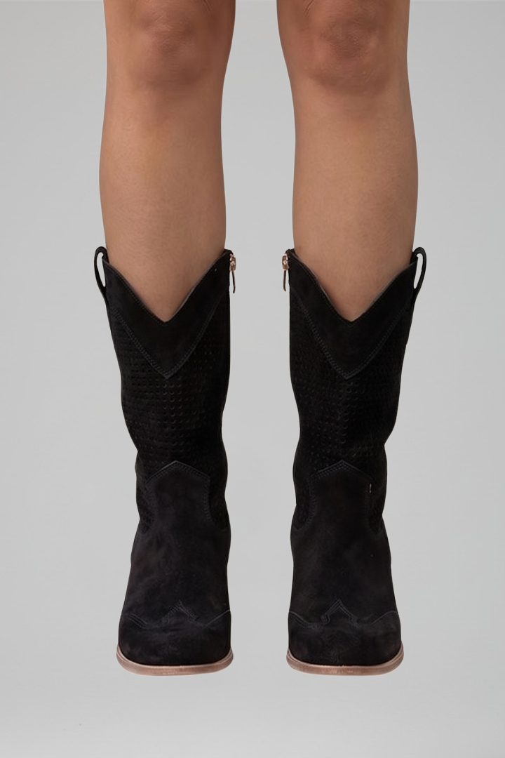 Women's Boots with Low Block Heel for Fall