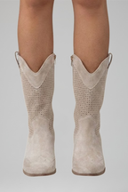 Women's Boots with Low Block Heel for Fall