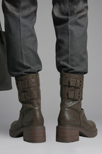 Women's Boots with Side Buckle Accents for Fall