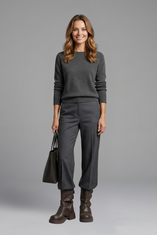Women's Boots with Side Buckle Accents for Fall
