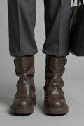 Women's Boots with Side Buckle Accents for Fall