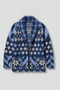 Women’s Cardigan with Button Fastening and Patterned Knit Surface