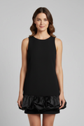 Women’s Dress with Sleeveless Cut and Ruffled Skirt