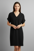 Women’s Dress with V-Neck and Short Sleeves