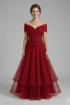 Women’s Dress with V Neck and Draped Bodice