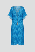 Women’s Dress with V Neck and Short Sleeves
