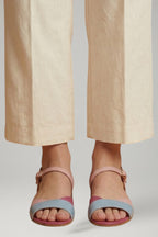 Women's Flat Sandals with Low Heel and Cushioned Insole