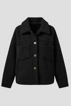 Women’s Fleece Jacket with Buttons and Generous Pockets
