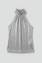 Women’s Halter Top with Round Neck and Sleeveless Design