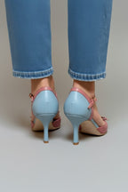Women’s High Heels with Ankle Strap and Pointed Toe