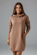 Women’s Hooded Dress with Long Sleeves