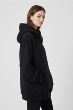 Women’s Hoodie with High Neck and Wide Hood