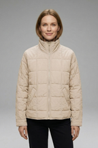 Women’s Jacket with Zip and Quilted Surface