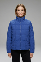 Women’s Jacket with Zip and Quilted Surface
