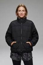 Women’s Jacket with Zip and Quilted Surface