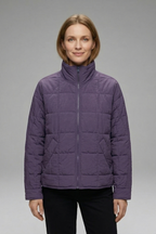 Women’s Jacket with Zip and Quilted Surface