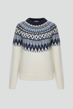 Women’s Jumper with Crew Neck and Ribbed Hem