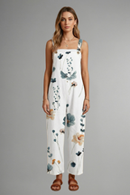 Women’s Jumpsuit with Adjustable Straps and Wide Legs