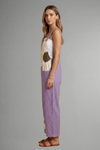 Women’s Jumpsuit with Adjustable Straps and Wide Legs