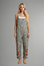 Women’s Jumpsuit with Shoulder Straps and Wide Legs