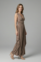 Women’s Jumpsuit with Sleeveless Design and Wide Leg