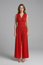 Women’s Jumpsuit with Sleeveless Design and Wide Leg