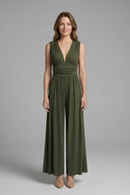 Women’s Jumpsuit with Sleeveless Design and Wide Leg