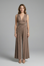 Women’s Jumpsuit with Sleeveless Design and Wide Leg
