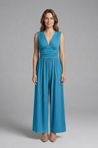 Women’s Jumpsuit with Sleeveless Design and Wide Leg