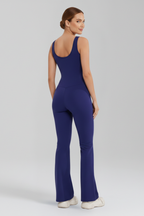 Women’s Jumpsuit with Sleeveless Straps and Wide Legs