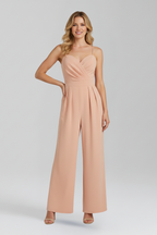 Women’s Jumpsuit with Spaghetti Straps and Wide Legs