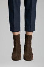 Women's Orthopaedic Heeled Boots with Block Heel for All-Day Comfort