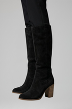 Women's Knee-High Boots with Block Heel for Fall