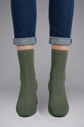 Women's Leather Ankle Boots with Slip On Design for Fall