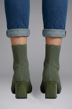 Women's Leather Ankle Boots with Slip On Design for Fall