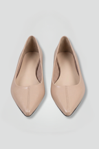 Women's Leather Ballet Flats with Slip-On for Everyday Wear
