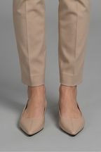 Women's Leather Ballet Flats with Slip-On for Everyday Wear