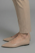 Women's Leather Ballet Flats with Slip-On for Everyday Wear