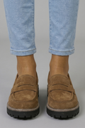 Women's Loafers with Suede Leather Upper for Everyday Wear