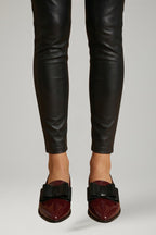 Women's Leather Loafers with Slip On Design and Flexible Sole