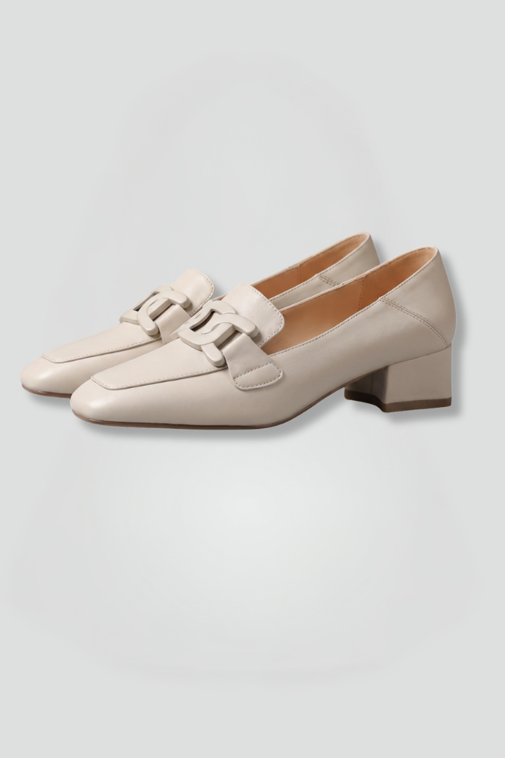 Women's Leather Loafers with Slip On Design for All Season Wear