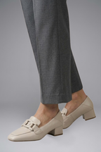 Women's Leather Loafers with Slip On Design for All Season Wear