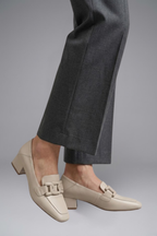 Women's Leather Loafers with Slip On Design for All Season Wear
