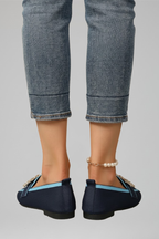 Women's Loafers with Decorative Buckle for Everyday Wear