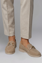 Women's Loafers with Flat Rubber Sole for Everyday Wear