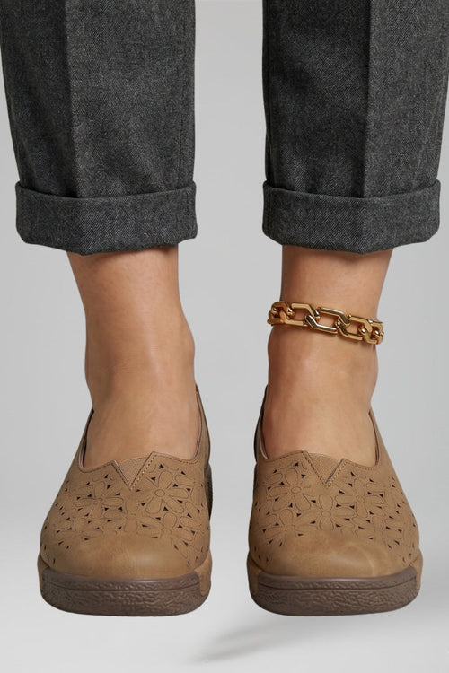 Women's Loafers with Slip On Design and Cushioned Sole