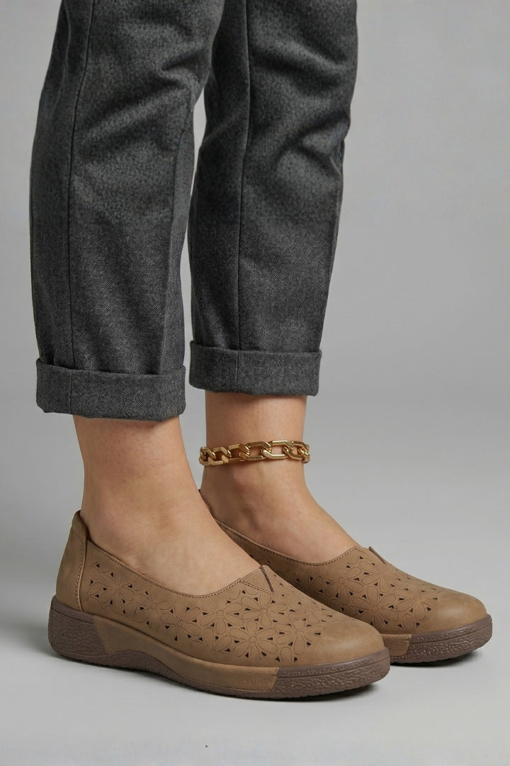 Women's Loafers with Slip On Design and Cushioned Sole