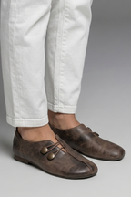 Women's Loafers with Slip-On Leather Design for Everyday Wear