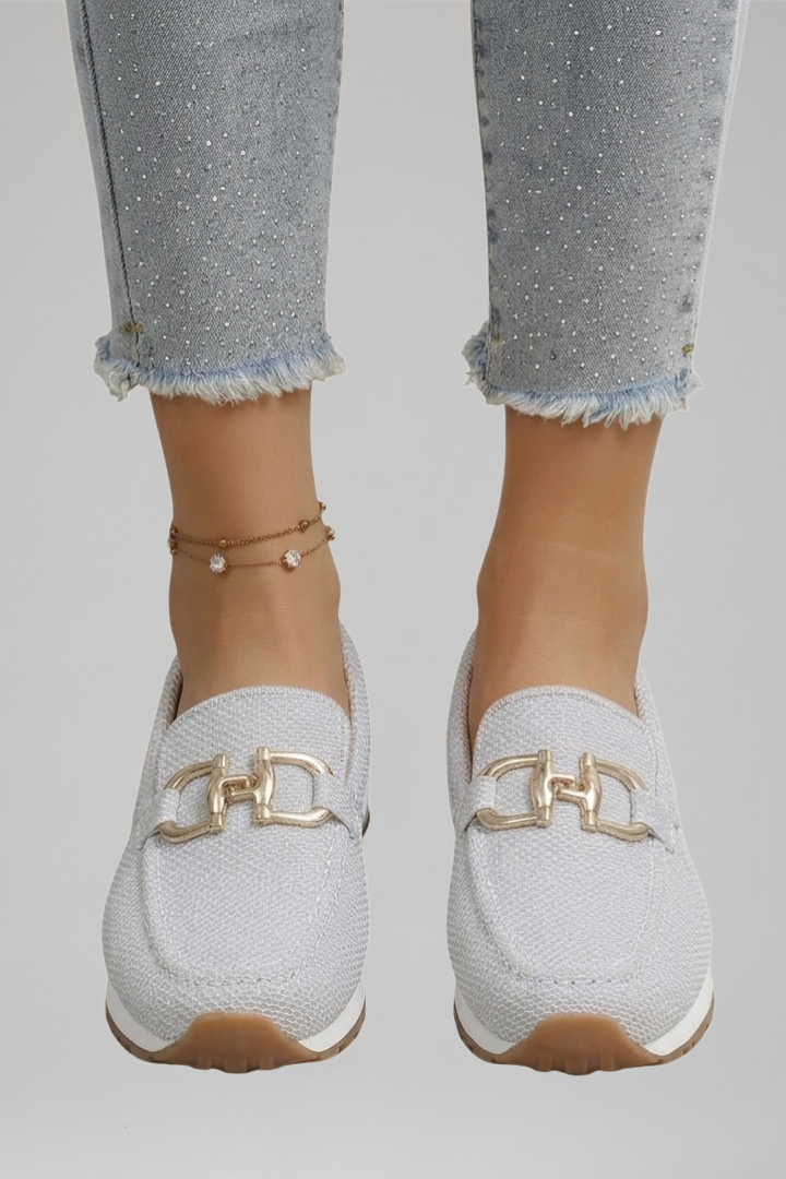 Women's Loafers with Textured Mesh for All-Day Comfort