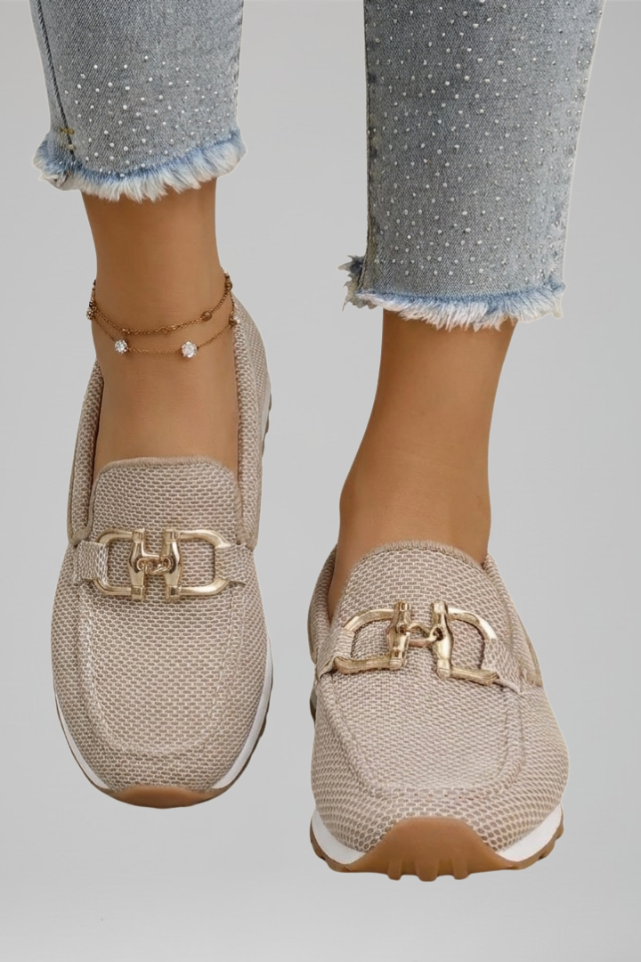 Women's Loafers with Textured Mesh for All-Day Comfort